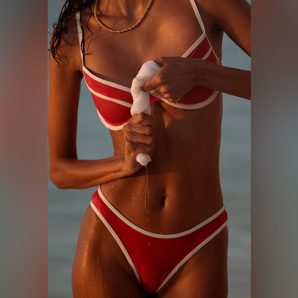 NWT WeWoreWhat Bikini Set with Skirt! XXS top XS bottoms